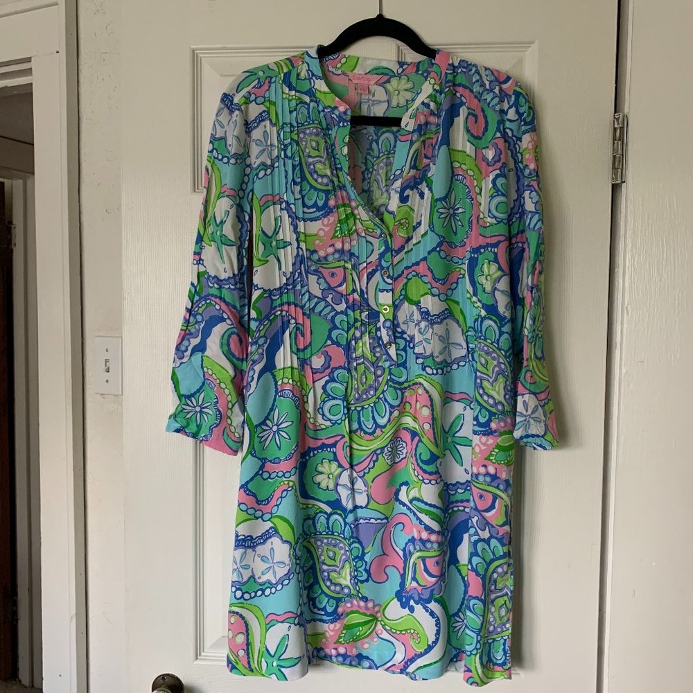 Lilly Pulitzer Pintucked T-Shirt Dress
